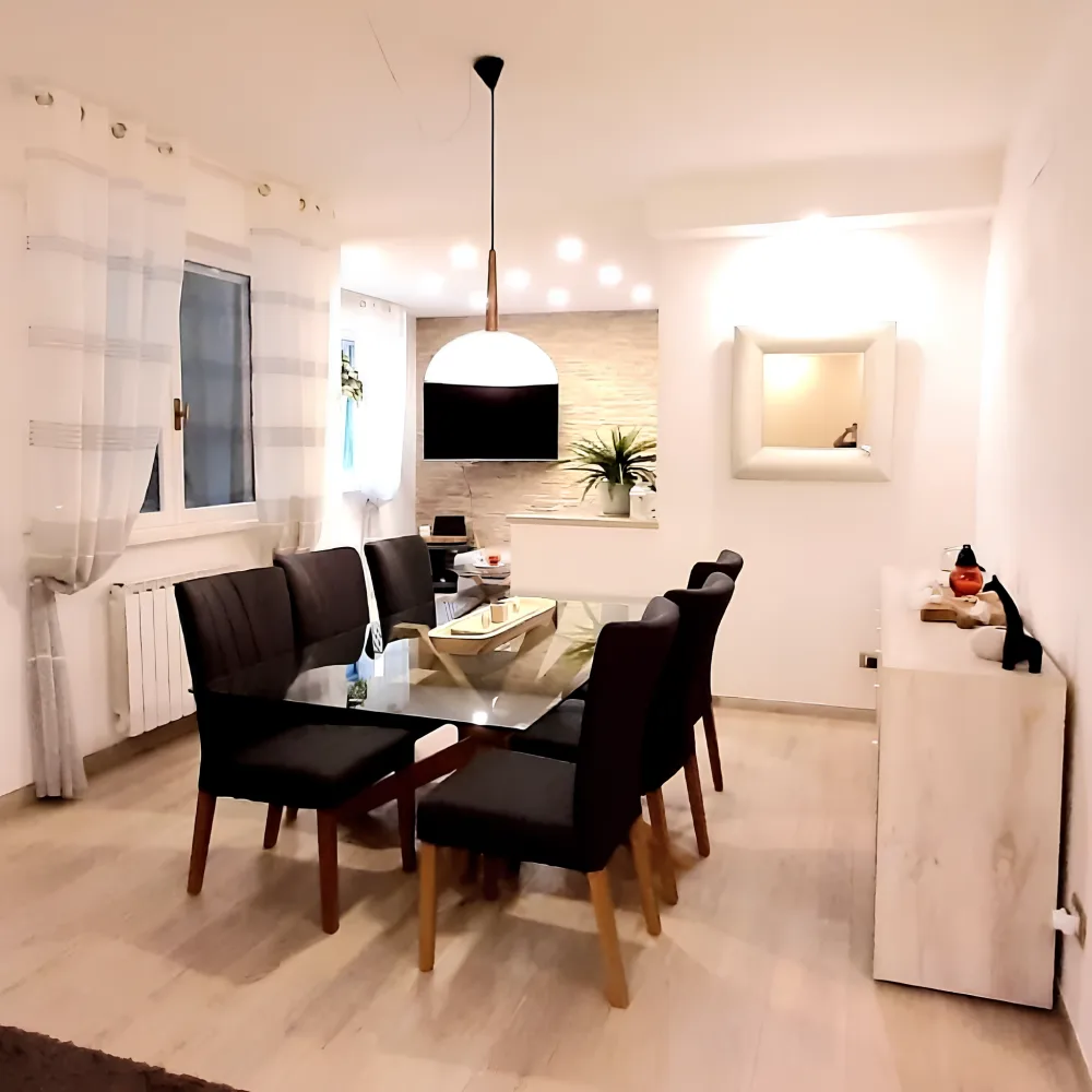 Soggiorno sala pranzo_ Ristrutturazione interna Completa